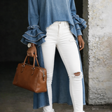 Vânia - Casual Denim Top