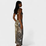 Sparkle Silver - Vestido de Noche Elegante
