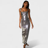Sparkle Silver - Vestido de Noche Elegante