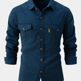Denim Blend Shirt - Buttons