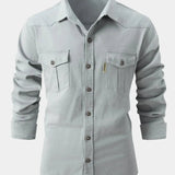 Denim Blend Shirt - Buttons