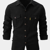Denim Blend Shirt - Buttons