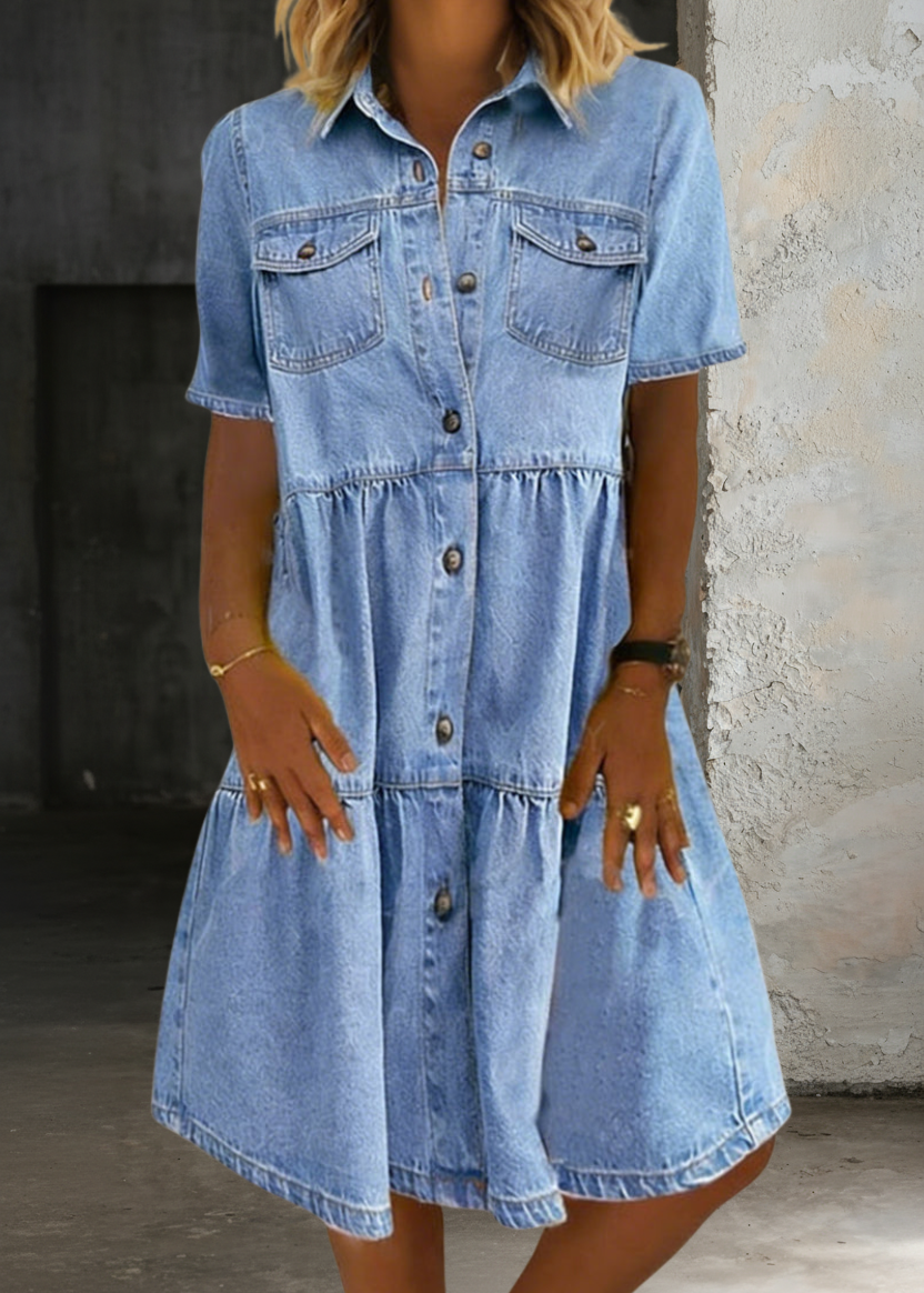 Sofia - Elegante Vestido Casual de Jeans