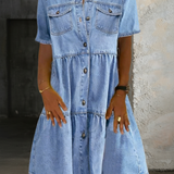 Sofia - Elegante Vestido Casual de Jeans