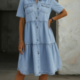 Sofia - Elegante Vestido Casual de Jeans
