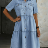 Sofia - Elegante Vestido Casual de Jeans