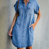 María - Camisa Vestido con Botones