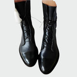 Botas ortopédicas de piel