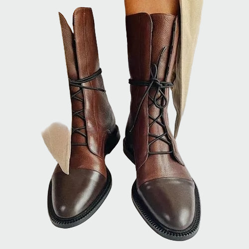 Leather orthopedic boots