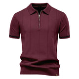 Medio Zíper Polo - Diseño de Textura Vertical