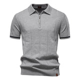 Medio Zíper Polo - Diseño de Textura Vertical