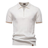 Medio Zíper Polo - Diseño de Textura Vertical