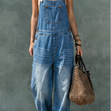 Ana - Mono de Denim con Cintura Ajustable