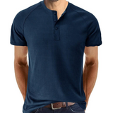 Camisa Henley con Botones en la Parte Frontal