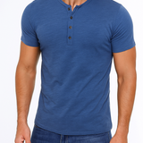 Camisa Henley con Cuello de Botones