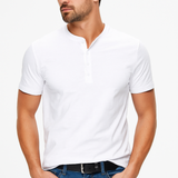 Camisa Henley con Cuello de Botones