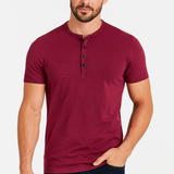 Camisa Henley con Cuello de Botones
