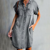 María - Camisa Vestido con Botones