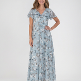 Noémie | Vestido Maxi Floral de Chiffon