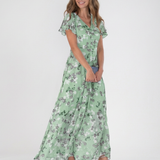 Noémie | Vestido Maxi Floral de Chiffon