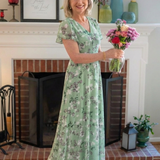 Noémie | Vestido Maxi Floral de Chiffon