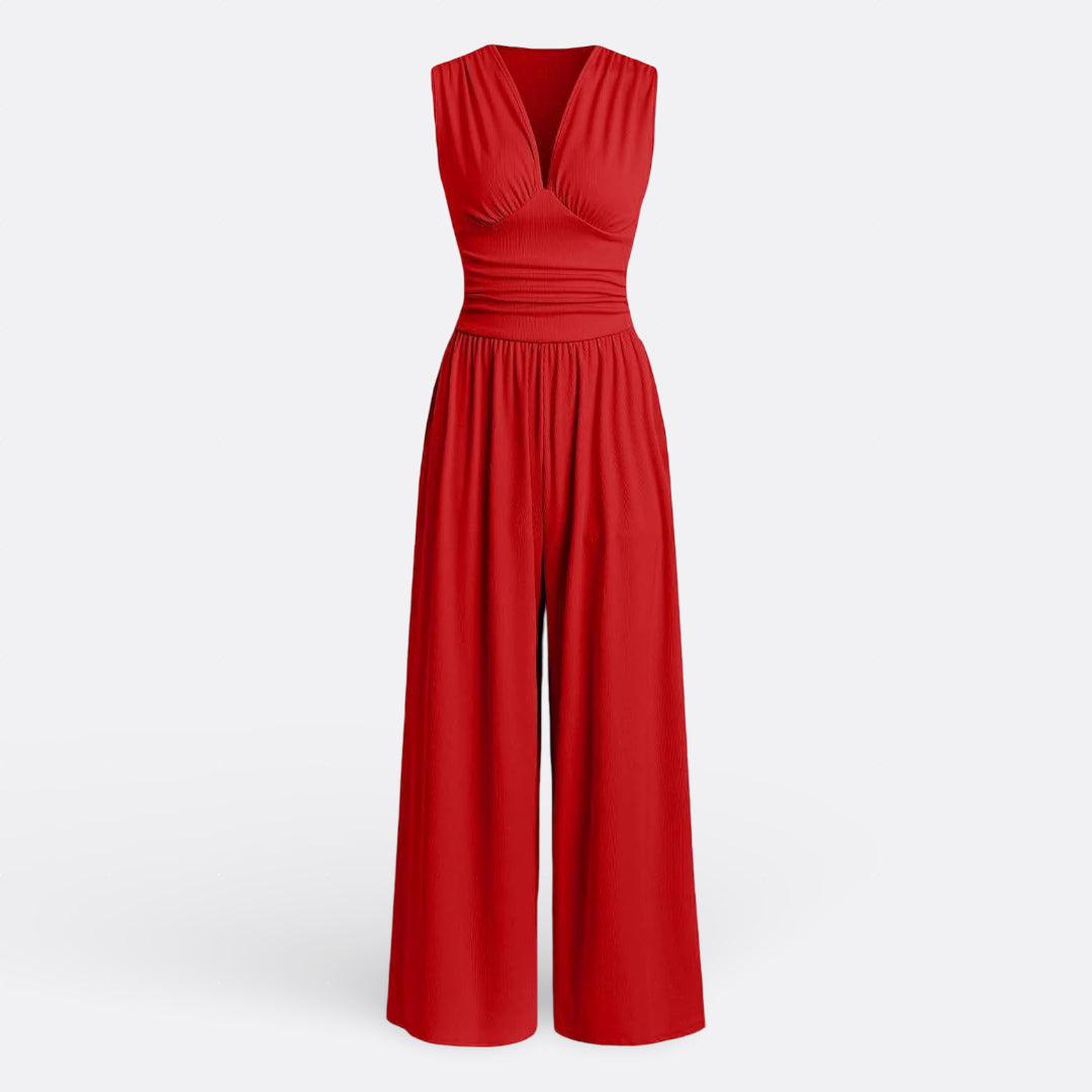 Leonor - Sleeveless Wide-Leg Chic Jumpsuit