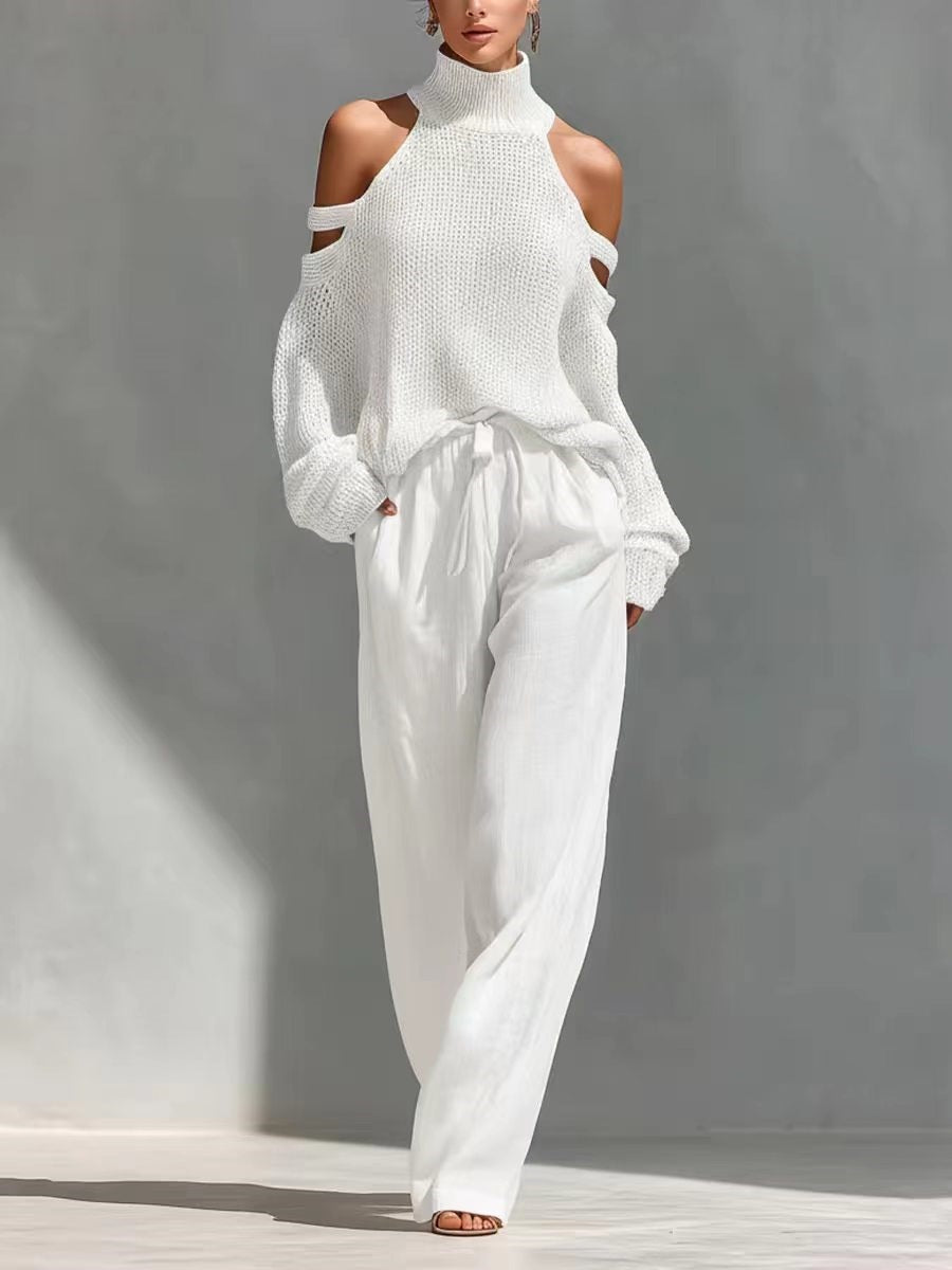 Sara - Modern mesh and linen set