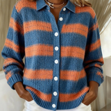 Livia | Rayé Tricot Cardigan