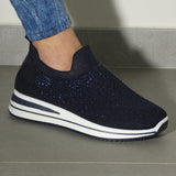 Silvia - Zapatillas Decoradas con Strass