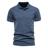 Polo de Cuello Acanalado con Tres Botones