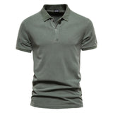 Polo de Cuello Acanalado con Tres Botones