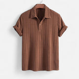 Camisa Polo con Cuello de Jacquard