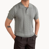 Jacquard Textured Blend Polo
