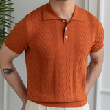 Jacquard Textured Blend Polo