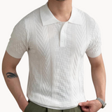Jacquard Textured Blend Polo