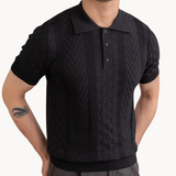 Jacquard Textured Blend Polo