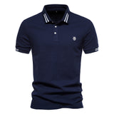Rayado Polo con Cuello Estructurado
