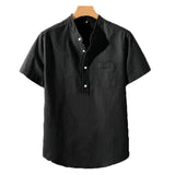 Camisa de Poliéster con Cuello Alto