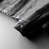 Lourenço - Chaqueta de Cuero Estilo Cavalier