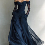 Eleonora - Vestido largo con hombros al descubierto