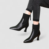 Clara - Botas de Cuero con Plataforma