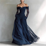Eleonora - Vestido largo con hombros al descubierto
