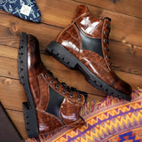 Afonso - Botas de Cuero de Cocodrilo Premium
