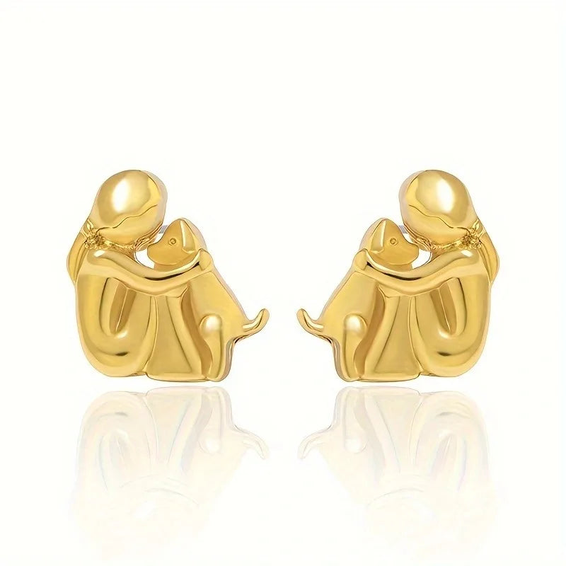 Dog Hug - Earrings