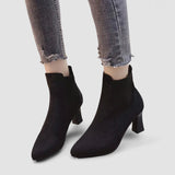 Rita - Botas de ante con plataforma