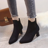 Rita - Botas de ante con plataforma
