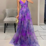 Giselle | Vestido Maxi Mágico con Estampado Floral