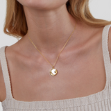 'Dream in the Clouds' Necklace with Moon and Stars