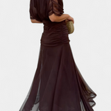 Alondra | Long Floral V-neck Dress