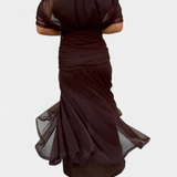 Alondra | Long Floral V-neck Dress